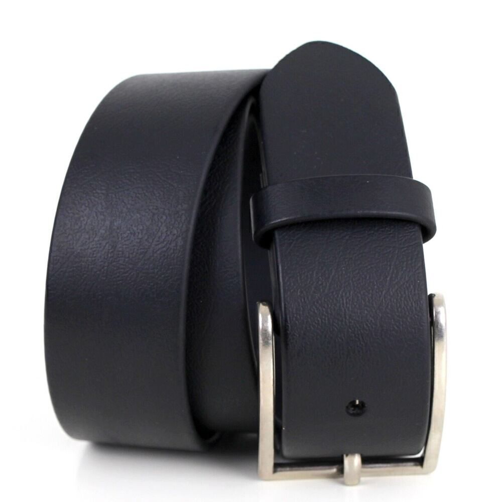 TRUTH SLUG Canada BLACK NON-LEATHER 1.5"Wd CASUAL DRESS MEN'S BELT Sz 32 (79M